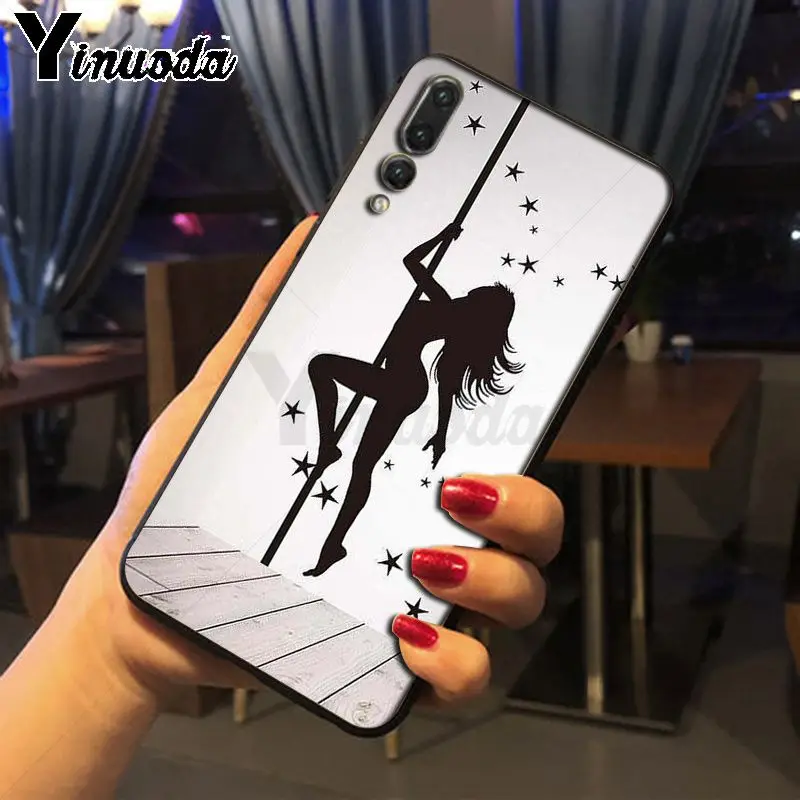 Pole dance dancing girl cartoon
