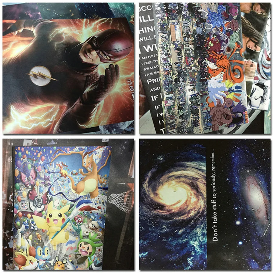 Nicoleshenting Dragon Ball Z все персонажи Искусство Шелковый плакат 13x20 24x36 дюймов японский аниме настенные картины для домашнего декора