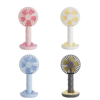 

Handheld Fan Portable Fan USB Rechargeable Battery Operated Personal Desktop Fan with Mobile Phone Holder Stand for Office Room