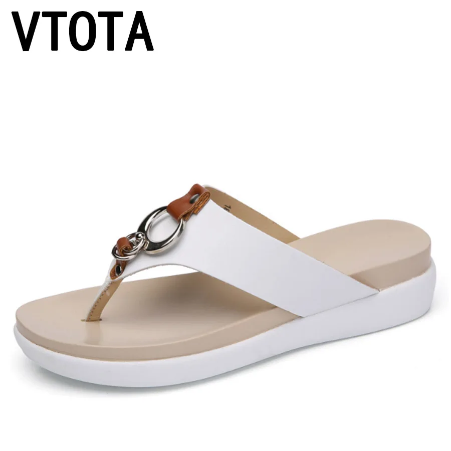 

VTOTA Flip Flops Women Slippers 2018 Slip On Shoes For Women Breathable Female Slippers Slides Flat Platform Shoes Woman G84