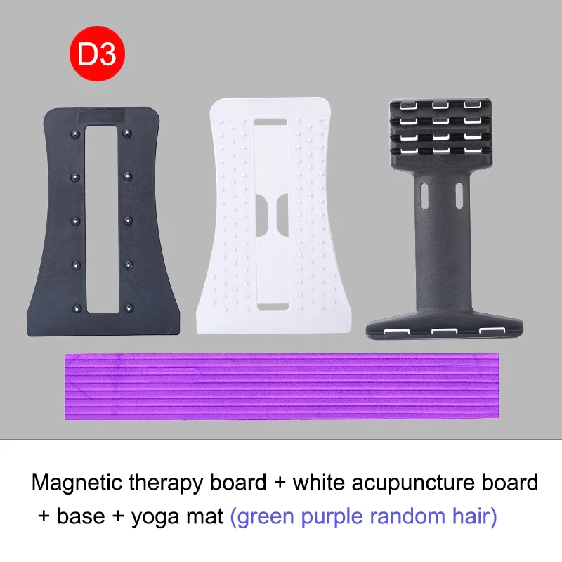 Back Stretcher Lower Upper Back Pain Relief Lumbar Stretching Posture Corrector for Office Chair RJ99 - Цвет: as picture