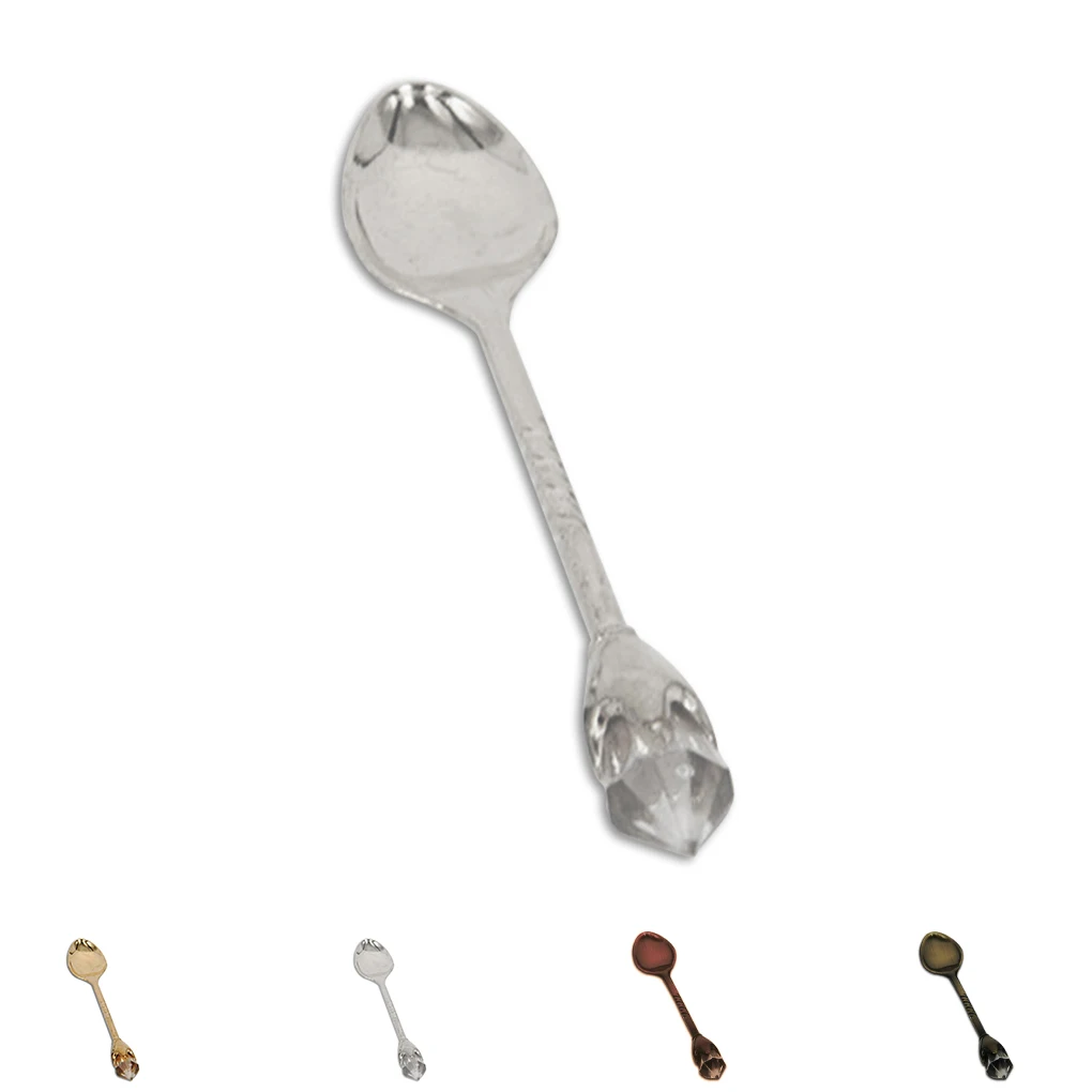

Crystal Head Tea Coffee Spoon Condiment Scoop Dessert Ladle Scoop Kitchen Accessories