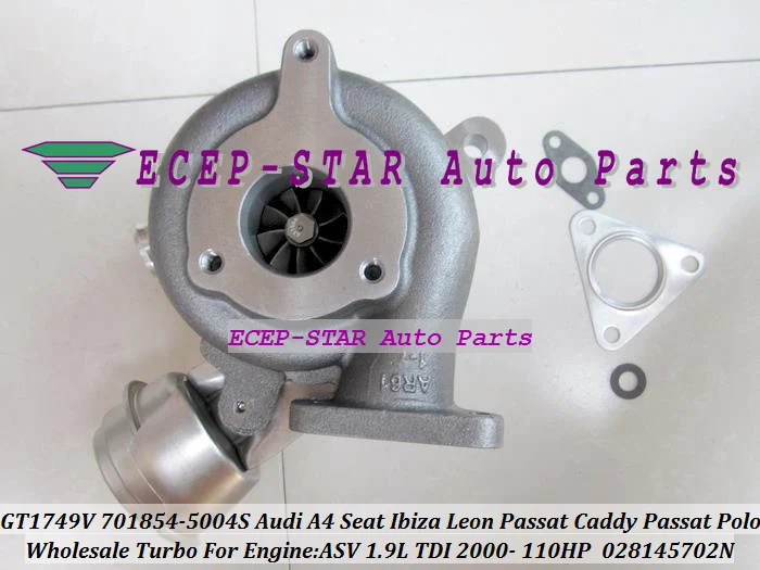 GT1749V 701854 701854-5004S 028145702N Turbo Turbocharger For AUDI A4 A6 Seat Cordoba Ibiza Leon Vw PASSAT Caddy Passat Polo 2000- ASV 1.9L TDI 110HP (6)