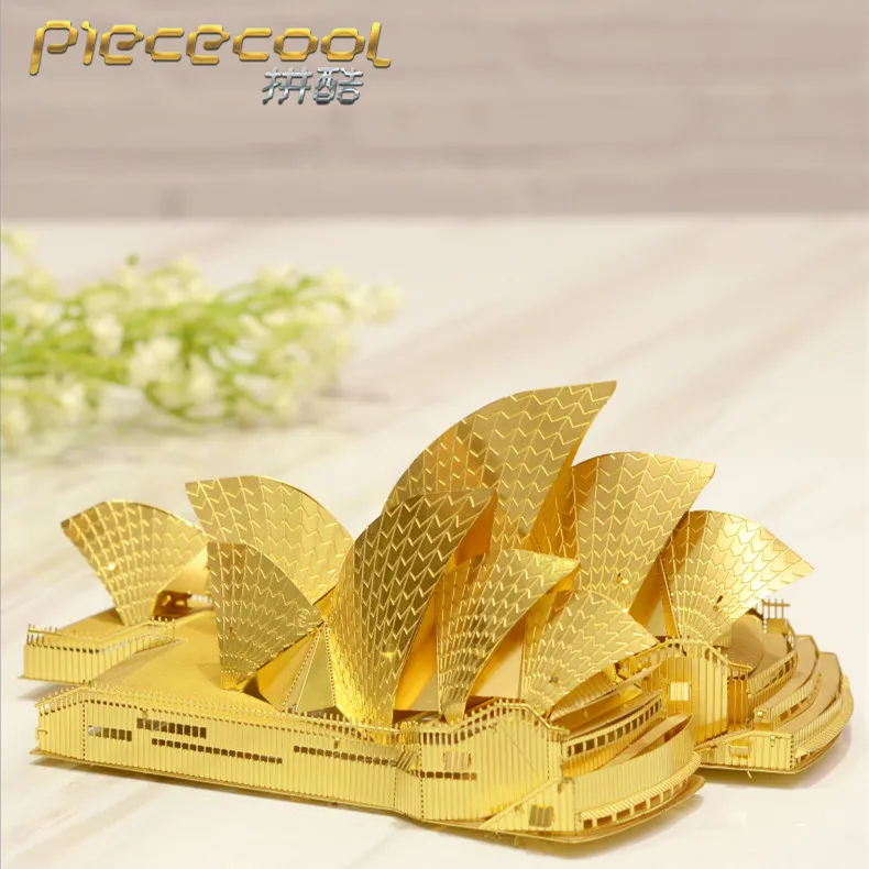 Piececool сиднейская опера модели домов мини город 3D металлическая головоломка DIY