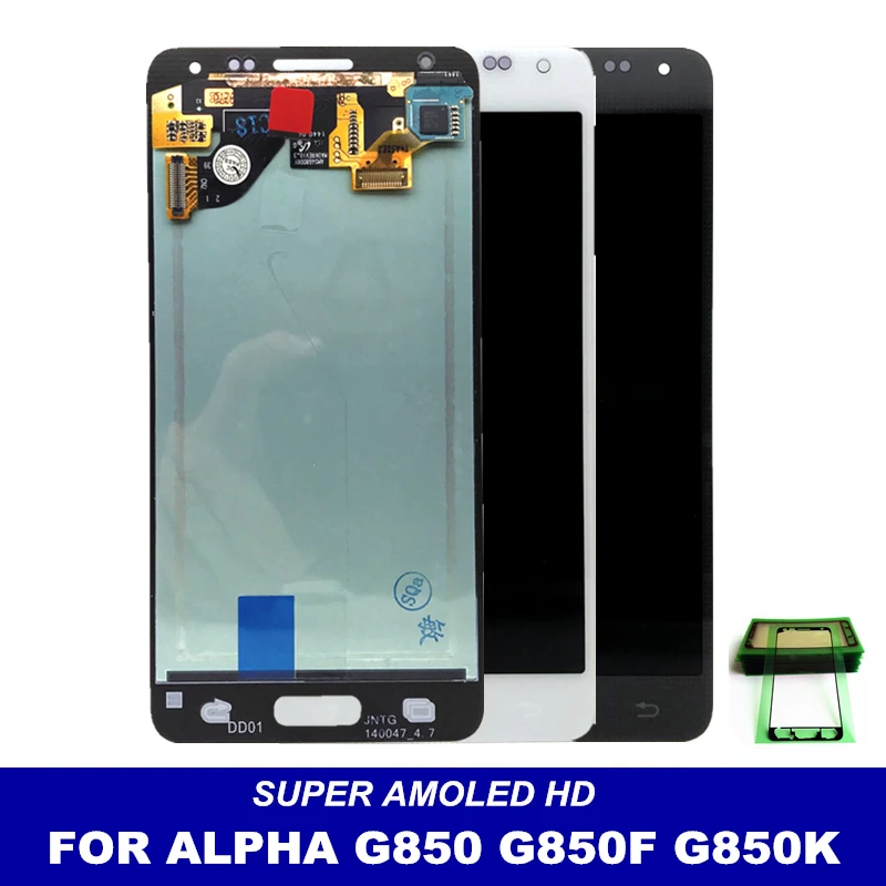 С сенсорным экраном дигитайзер дисплей для Samsung Galaxy Alpha G850 G850F G850M G850K телефон LCD