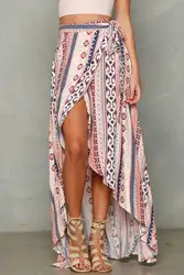 Boho Для женщин летние женские повязки пляжная юбка Сарафан вечерние Длинная юбка макси