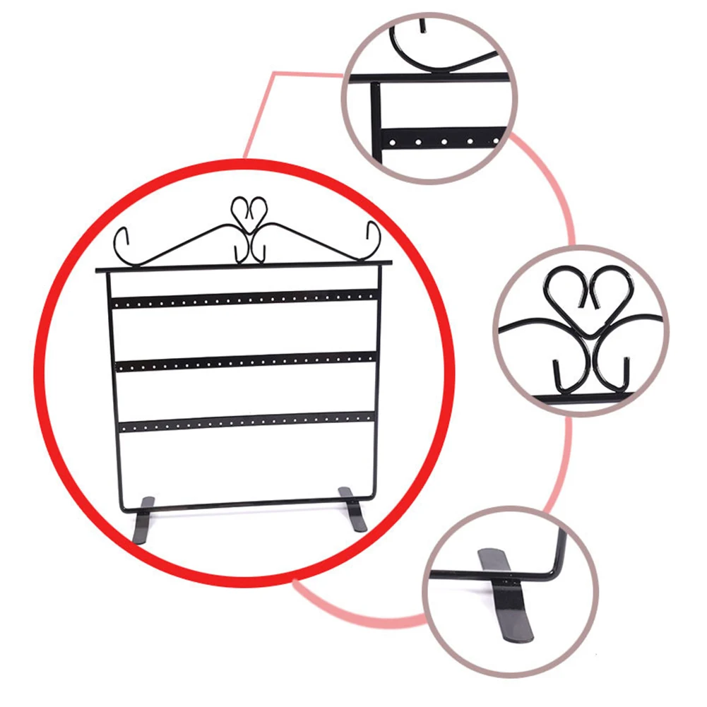 72 Отверстия металлические серьги держатель для ожерелья ювелирные изделия Стойка органайзер Новый