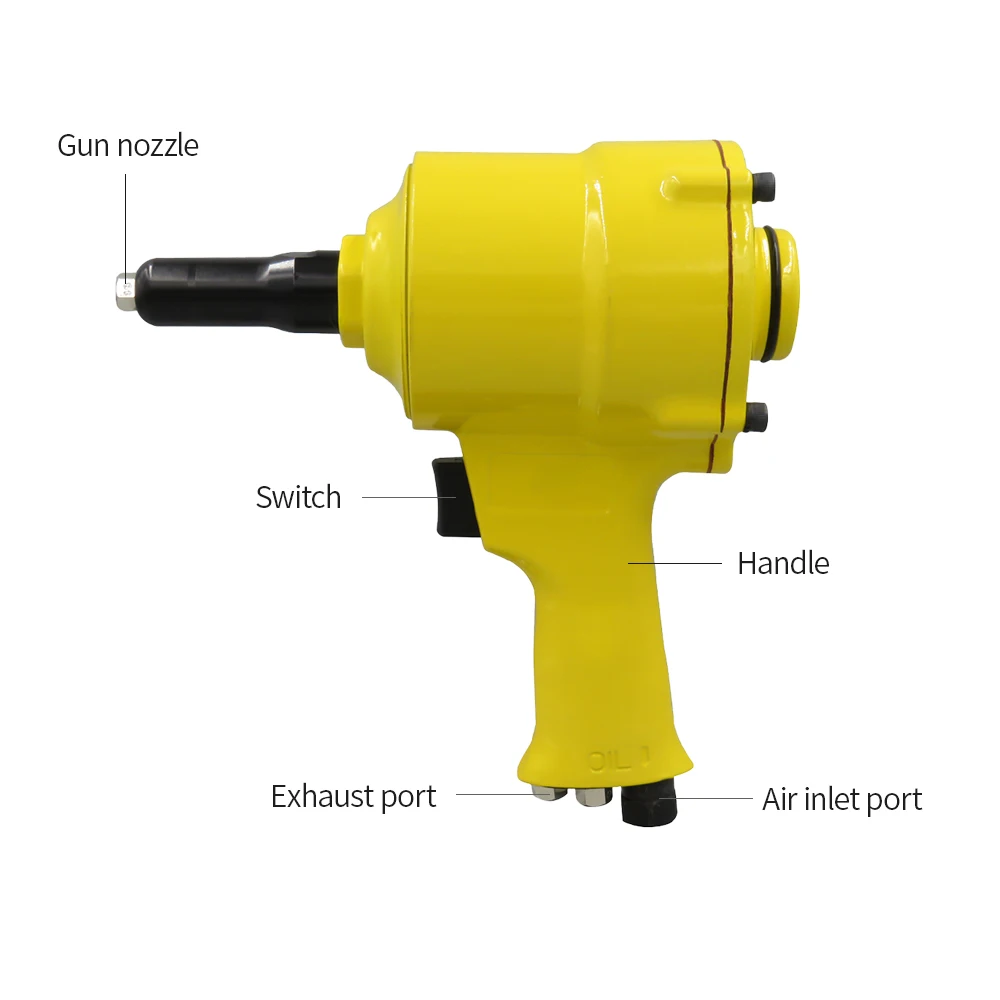 Пневматический гвоздепистолет 705P 2,4-4,8 мм Pro воздушный клепальщик пневматический пистолет Тип поп заклепки пистолет с воздушным приводом