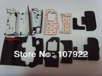 

Free Shipping! D300 6 PIECE FRONT/REAR/ GRIP RUBBER With USB and L rubber SET NEW REPAIR PARTS OEM For NIKON D300