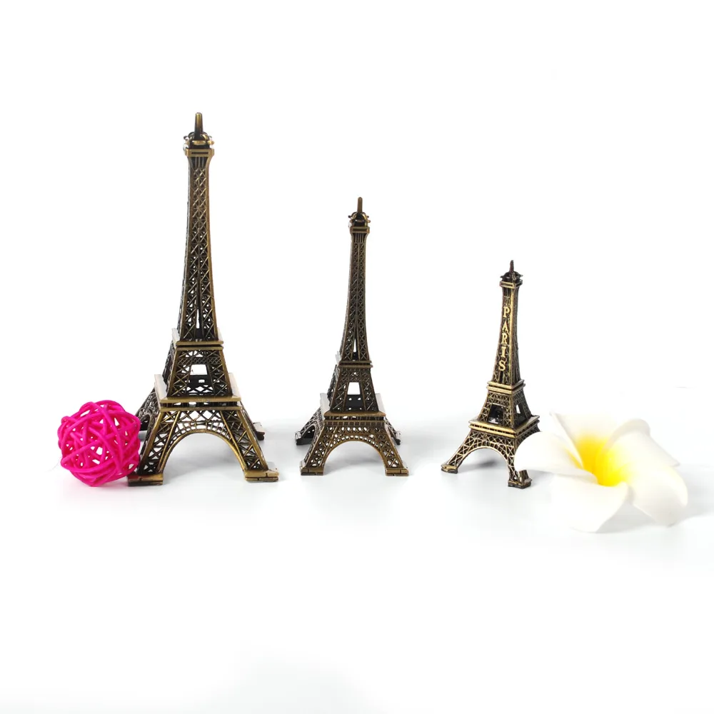 3pcs/set Paris Eiffel Tower Metal Crafts Creative Souvenir Model Table Miniaturas Desk Ornaments Vintage Figurine Home Decor 3pcs/set Paris Eiffel Tower Metal Crafts Creative Souvenir Model Table Miniaturas Desk Ornaments Vintage Figurine Home Decor