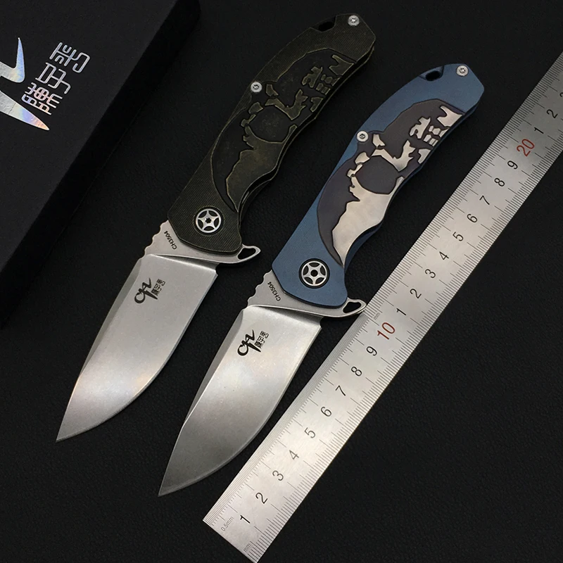 CH 3504 складной нож S35VN лезвия верхней шариковый подшипник шайба TC4 titanium Ручка