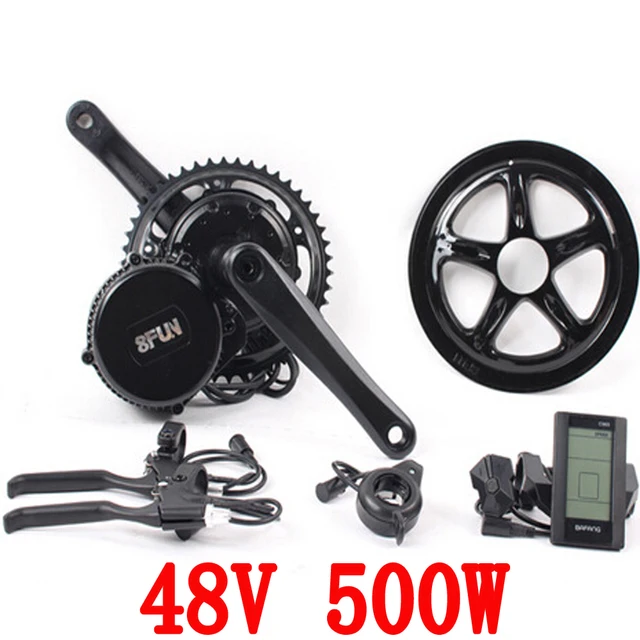 Cheap 2016 brand new 48v 500w bafang 8fun C965 motor BBS02 crank Motor eletric bicycles trike ebike kits