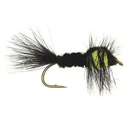 6 шт. Aventik Montana желтый мух сухой форели Fly Мухи различные Размеры мух рыбы мух