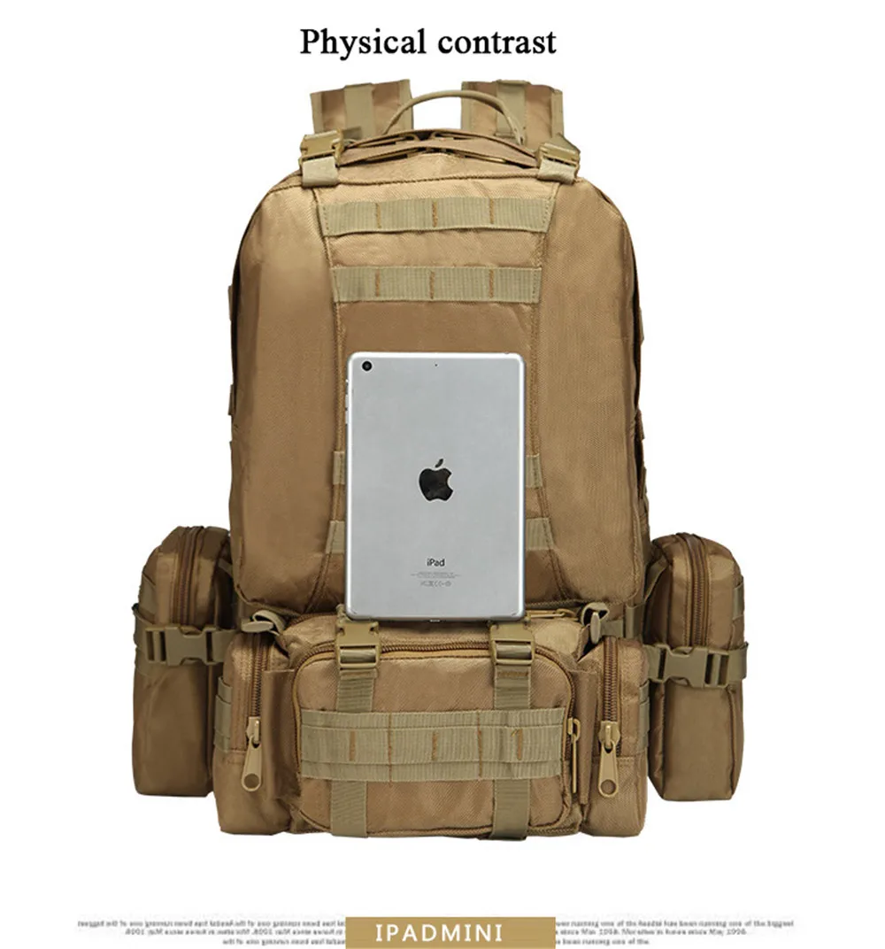 Atualizada do Montanhismo Fãs de Terceirização de Multi-funcional Versão Exército Pacote Caminhadas Combinação Mochila Grande-capacidade 40 Versão atualizada do montanhismo exército pacote fãs