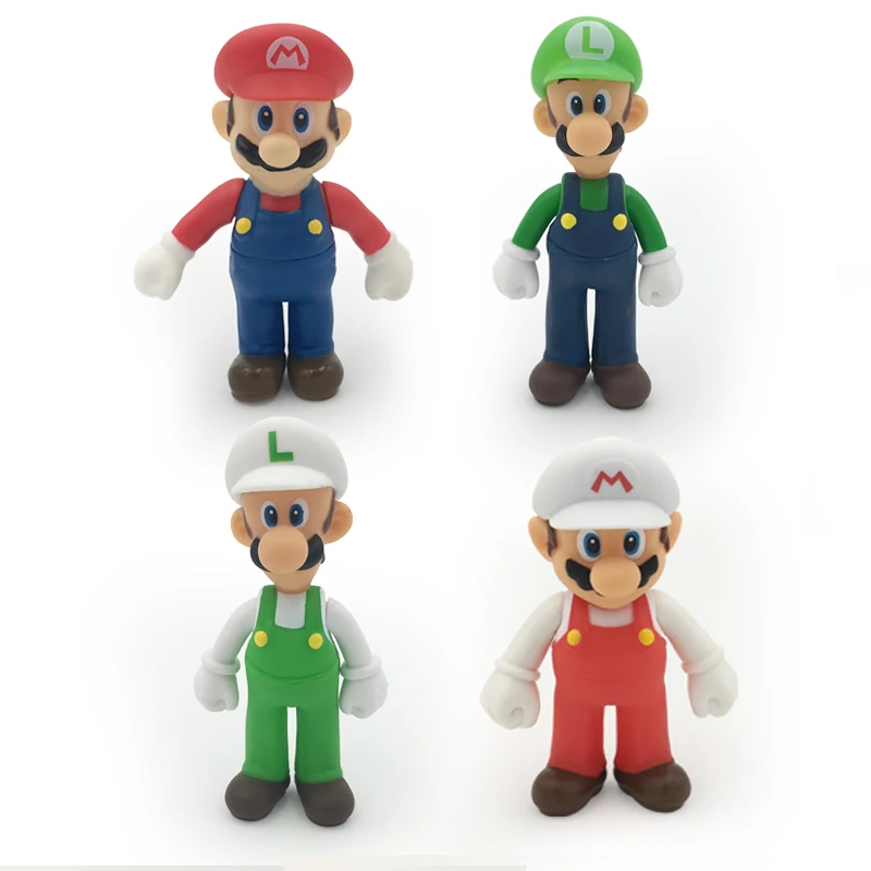 18 видов стилей 8-15 см аниме Super Mario Bros Bowser Koopa Йоши Марио производитель Луиджи, гриб персик Wario ПВХ Фигурки игрушки Детский подарок