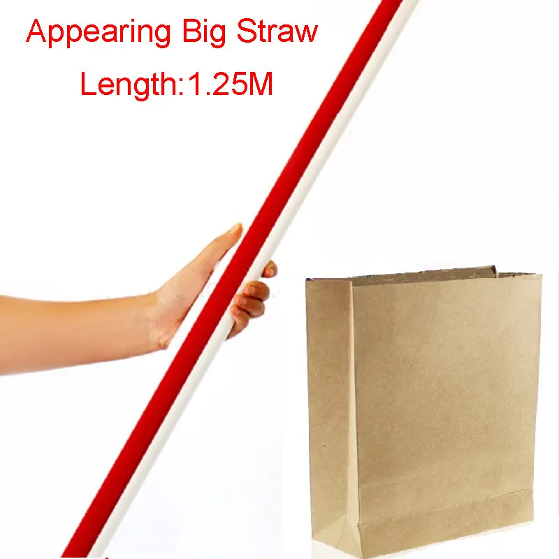 

free shippingmagic tricks Bag Appearing Big Straw