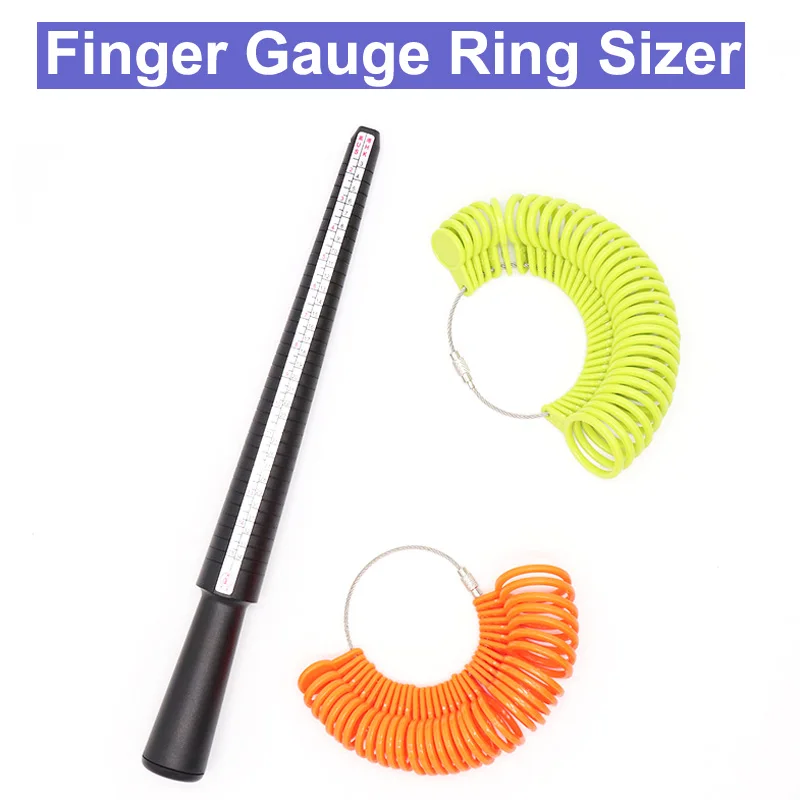 URANN пластиковое кольцо Размер набор датчиков измерительное кольцо с кольцами оправка размер r подгонка под палец измерительная палка Кольцо Ювелирный инструмент U33
