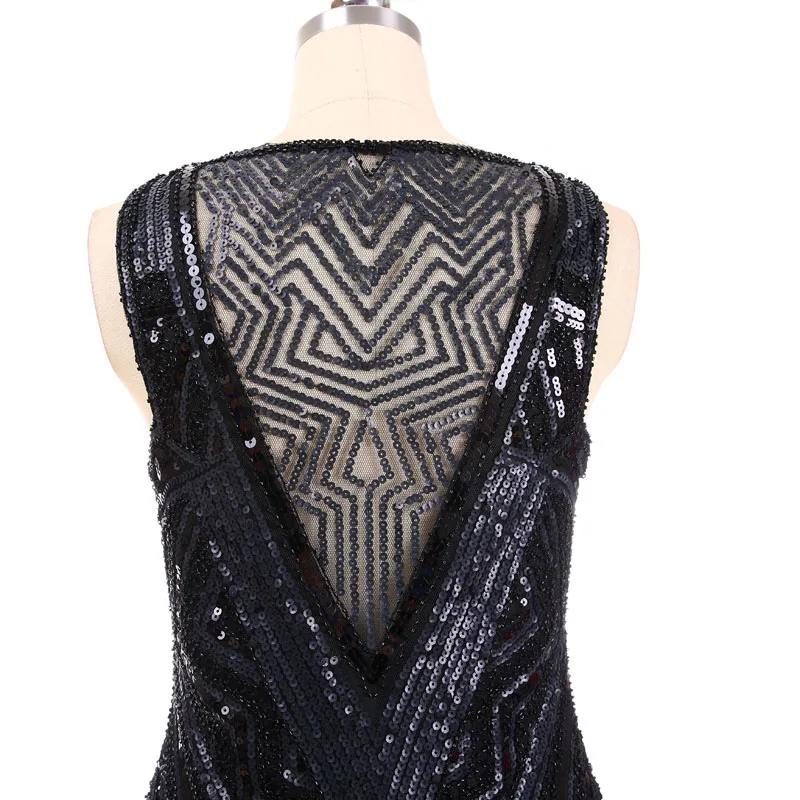 BLINGSTORY/Роскошные вечерние платья с пайетками, женские платья высокого качества с двух сторон, украшенные бриллиантами, геометрическое Клубное облегающее платье KR2014