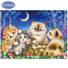 На заказ Кот Алмазная картина puzzle3d картина из страз мозаика Алмазная вышивка крестиком 5D украшение дома