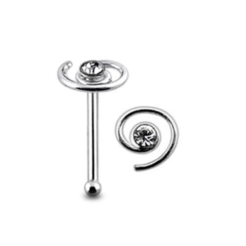 20 шт. в упаковке бриллиантовое украшение для прокола носа plata 925|silver nose ring|sterling silver