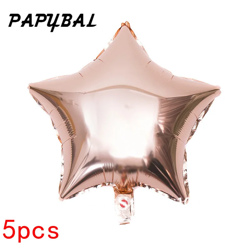 PAPYBAL Moon/Star/Rainbow/Unicorn/Love alloons алюминиевая фольга Air Globos Свадебные украшения для детского дня рождения вечерние принадлежности - Цвет: Rose Gold