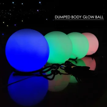 

2 Pieces Balls Stage Performance LED POI Thrown Balls for Belly Dance Level Hand Props Belly Dance Accessories