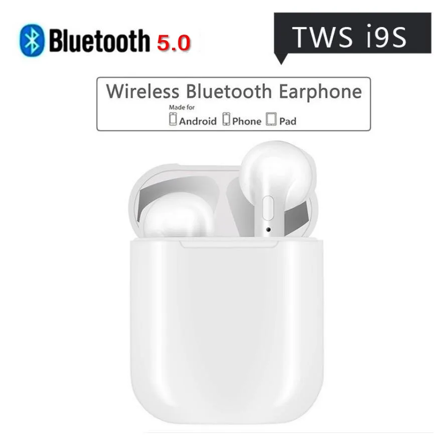 Новые мини беспроводные bluetooth 5,0 наушники i9s Tws Беспроводные наушники с зарядной коробкой микрофон гарнитура для iPhone X 8 7 Plus