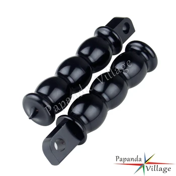 

Black Motorbikes Retro Footpegs Footrest Mounts Old School Foot Rests for Harley Custom Cafe Racer Bobber Chopper