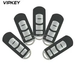 Remotekey 5 шт. корпус умного ключа 2009 2010 2011 2012 2013 Замена 4 кнопки для Mazda CX-5 CX-7 3 5 6 с держатель батареи