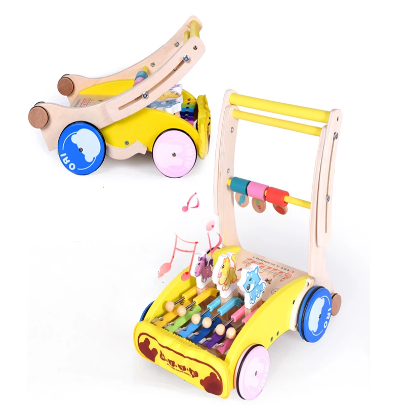 wooden trolley walker