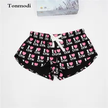 Хлопок, тканые хлопковые шорты с принтом, домашние штаны, шорты, пижамные штаны