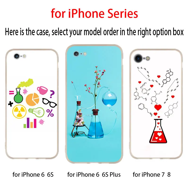 Силиконовый мягкий чехол с химическим рисунком для iPhone 11 12 Pro X XS Max XR iphone 8 7 6 Plus 5