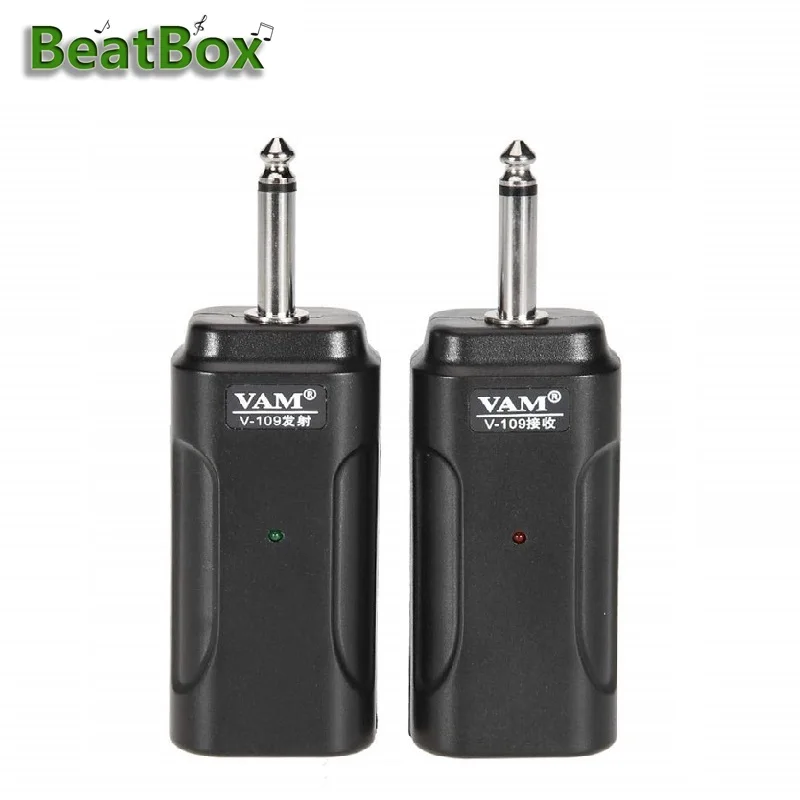 

BeatBox Wireless Guitar System Transmitter And Receiver 50M Range for Electric Guitar Bass , Electric Violin