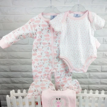 

baby girl suit 5 pcs girl dress baby girl set baby girl clothes new born clothes 100%cotton baby romper set