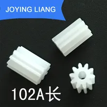 102A 0.5 m Longo Dente Da Engrenagem Do Motor de Plástico Engrenagem Modulus 0.5 10 Montagem Acessórios Do Brinquedo 10 pçs/lote