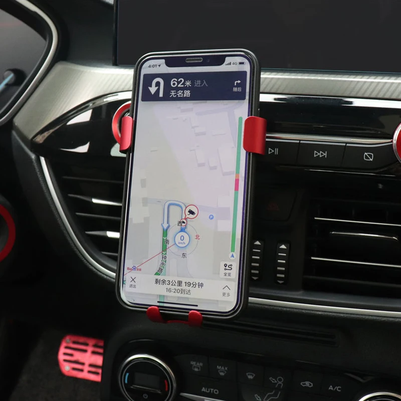 

For Ford Focus 2019 Car Accessories Rotational Smartphone Holder Air Vent Sucker Bracket Stand