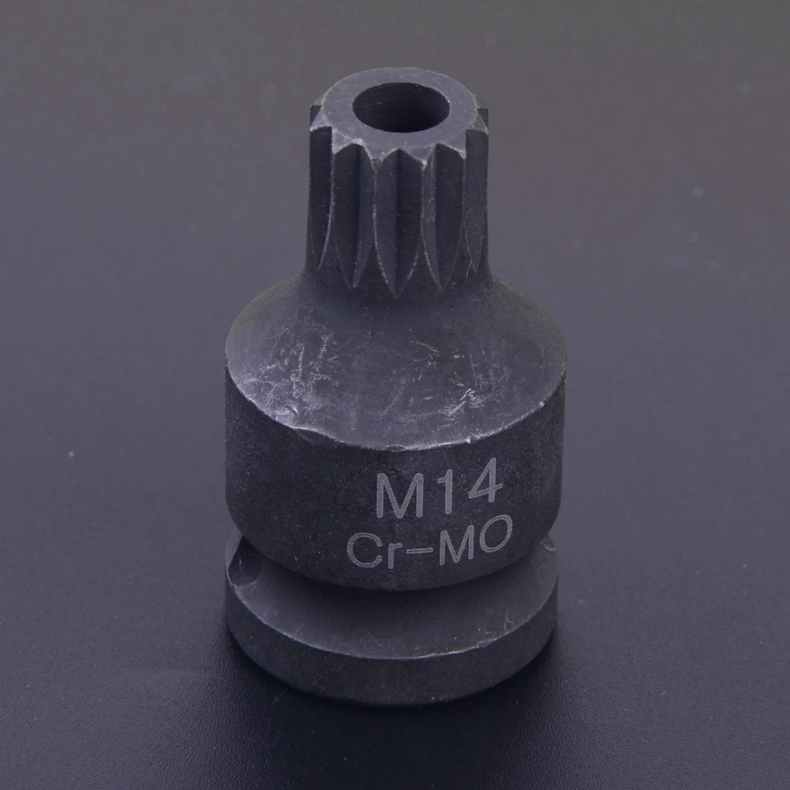 beler Rear Brake Caliper Socket M14 12pt 1/2inch Tool Triple Square Fit for VW MKVin Cables