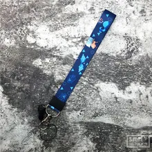 Звездное небо Премиум ремешок цветок шейный ремешок для ключей ID карты ТРЕНАЖЕРНЫЙ зал Мобильный телефон ремни USB бейдж держатель DIY повесить веревку Lariat