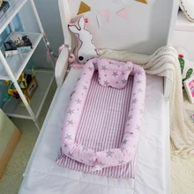 Детская кровать-гнездо, детская кроватка для кровати, новорожденный младенец соспящий портативный кроватки и колыбели подушка для шезлонга