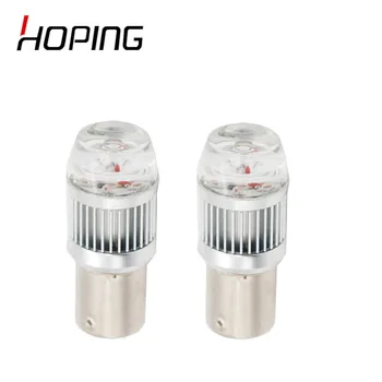 

Hoping 2pcs Car Styling BA15S 1156 P21W led bulb turn signal lights Amber 3000K DC12V