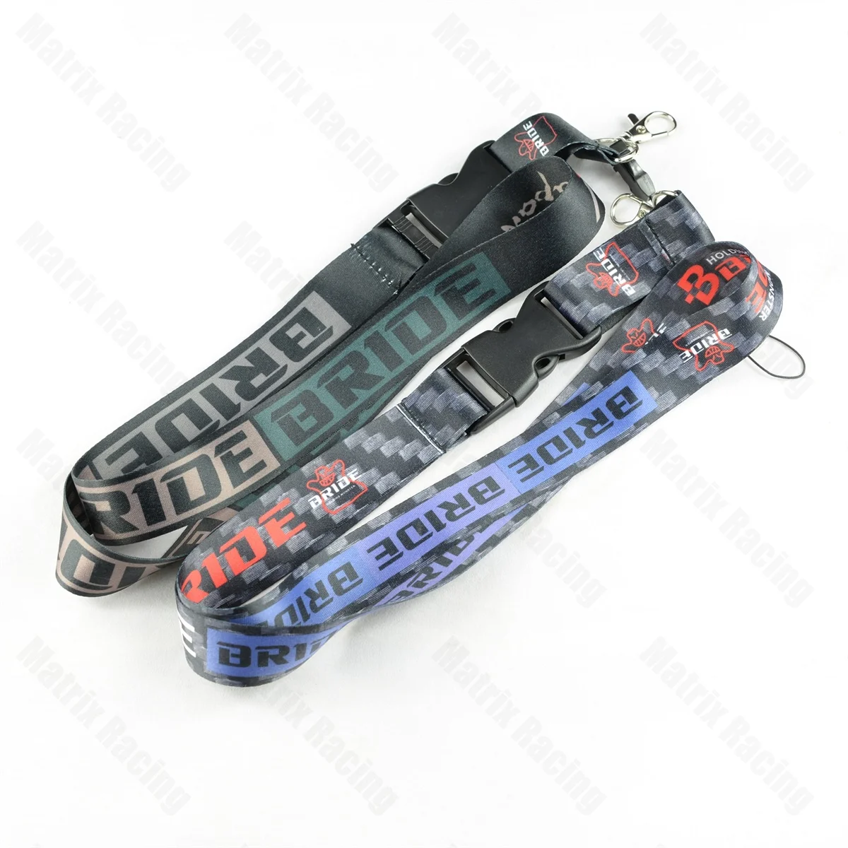 

JDM Style BRIDE Cellphone Lanyard JDM Racing Car Keychain ID Holder Mobile Neck Strap with Quick Release