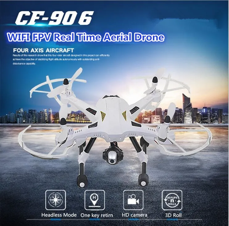 

New large remote control helicopter model CF906 2.4G 45cm 6axis headless mode professional WIFI FPV RC drone up to 5.0MP camera