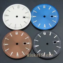 Bliger 35 мм Циферблат для часов Miyota 8205/8215/821A, Mingzhu 2813/3804, eta 2836/2824 чехол для часов с черным круглым циферблатом