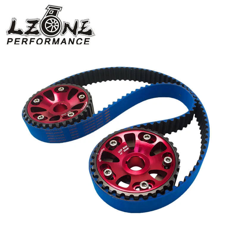 

LZONE - HNBR Racing Timing Belt Blue+ Aluminum Cam Gear Red FOR B18C Integra GSR / Type-R JR-TB1003B+6532R