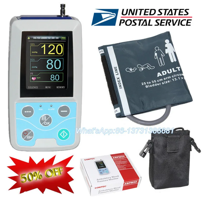 24 hours Ambulatory Blood Pressure Monitor Holter BP Monitor with