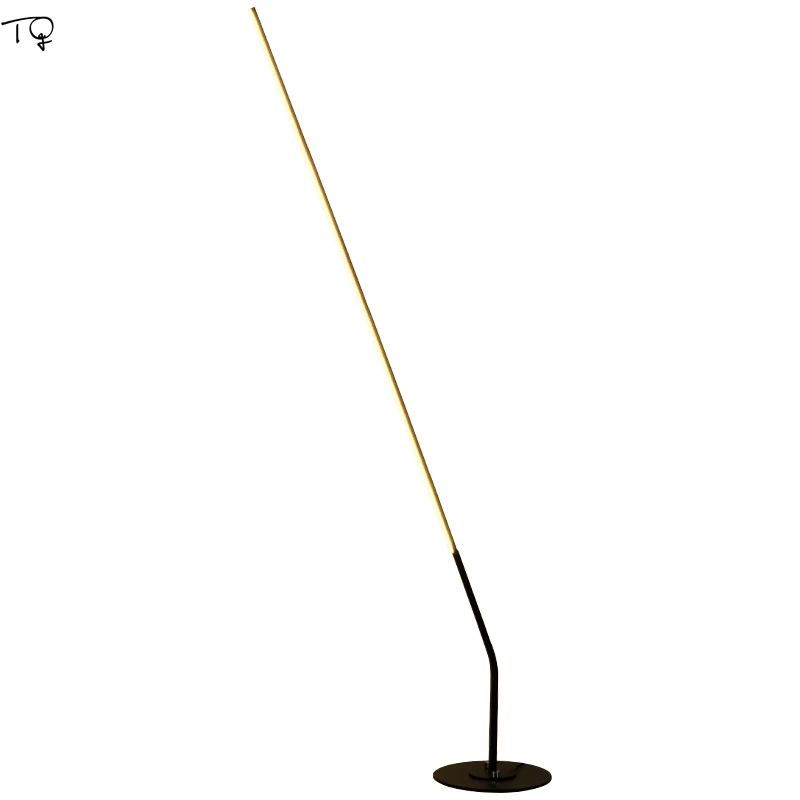 Sofa Light Led Standing Simple Modern Black Floor Lamp with Remote Control Reading Study Living Room Bedroom Warm Concise | Освещение