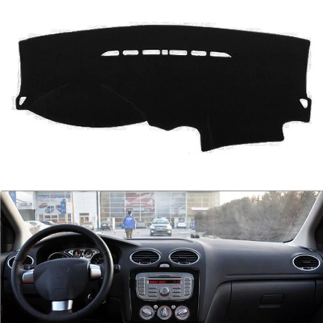 

Dongzhen Fit For Ford For Focus 2005-2011 Car Dashboard Cover Avoid Light Pad Instrument Platform Dash Board Cover Mat