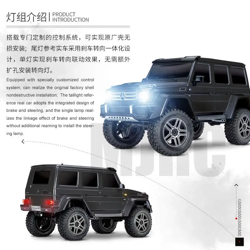Skup Nadaje się do 1 10 symulacji samochodów wspinaczkowy TRAXXAS TRX 4 G500 specjalne światła TRX4 G500 powiązania światła grupa reflektory reflektory dachowe