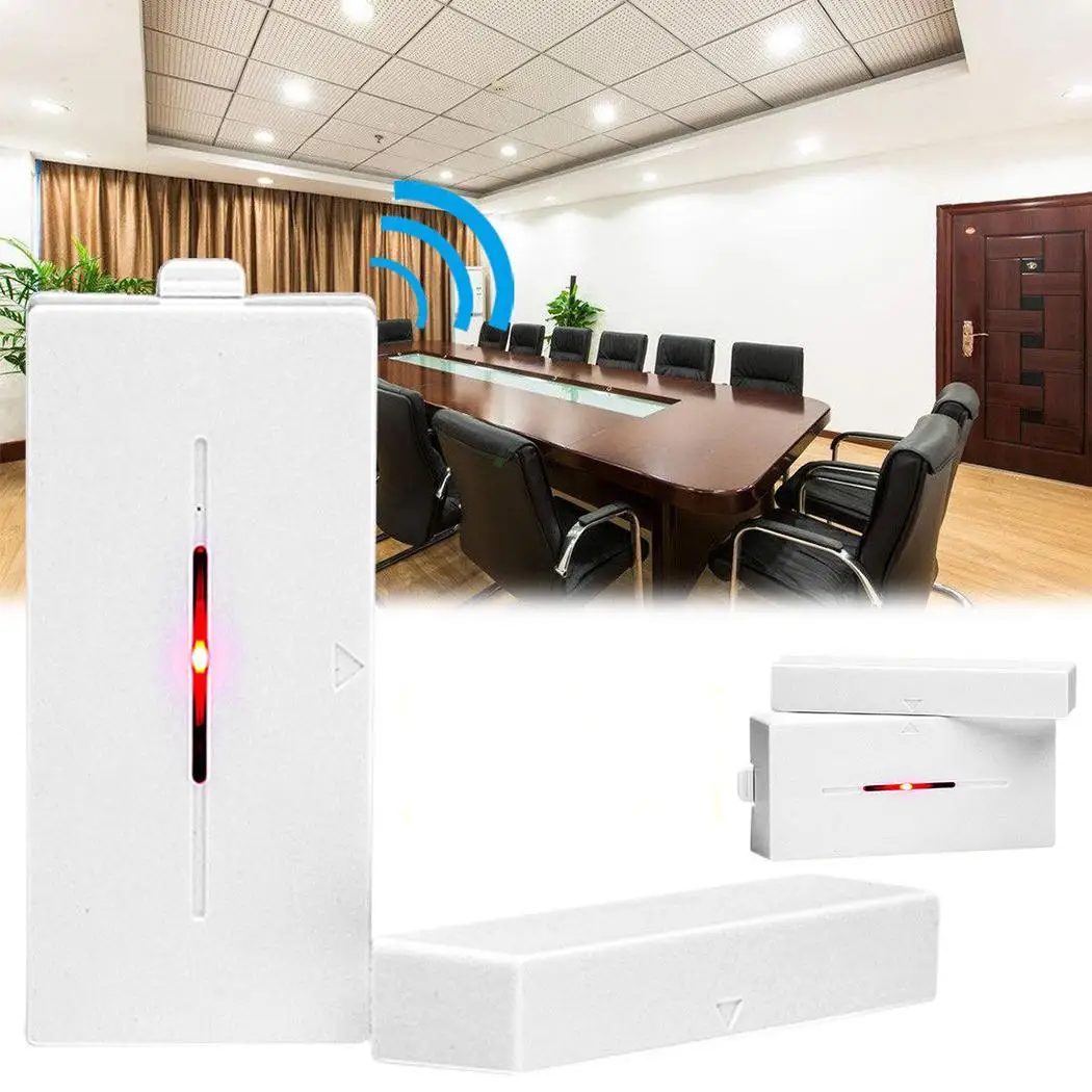 

Wireless Magnetic Home Door Window Sensor 10mA Detector 433.92MHZ 1A Security Burglar 12V Alarm White
