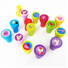 50 шт./партия, новые Мультяшные фрукты, животные, улыбка, детские игрушки, канцелярские игрушечные печати